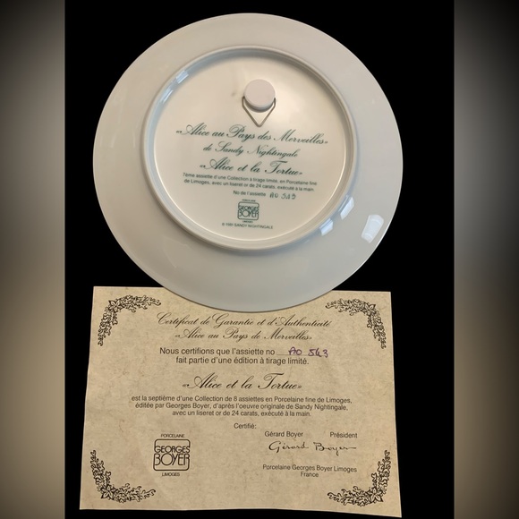 Limoges,  Alice in Wonderland collection Limited Edition, Plate #7 and #8 - Picture 13 of 16